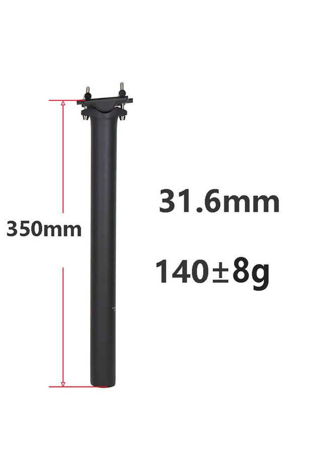 31.6x350mm ELITA ONE Ultra Light Carbon Fiber Seat Post 25.4/27.2/30.9/31.6mm MTB/Road Bike Seatpost
