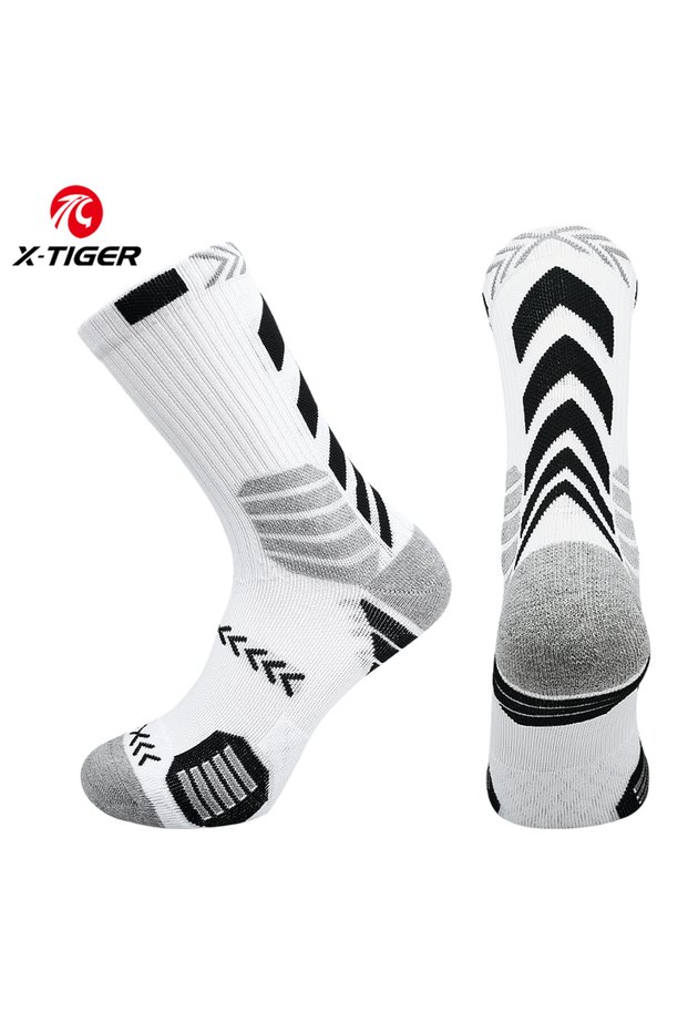 N-WZ-2303 X-TIGER Sports Cycling Socks Breathable Cotton Aero Socks Bicycle Sock Running Hiking Camp