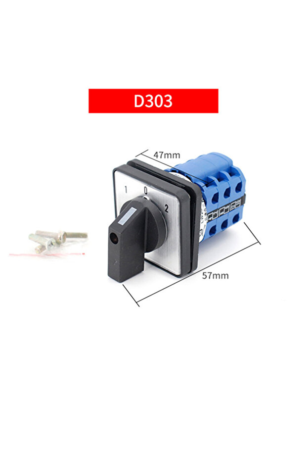 D303 【Summer2】1 مجموعة واحدة 500 فولت 20 أمبير 3 أقطاب مفتاح تحويل دوار للتحكم CNC 3 أوضاع 3 عقدات Uni