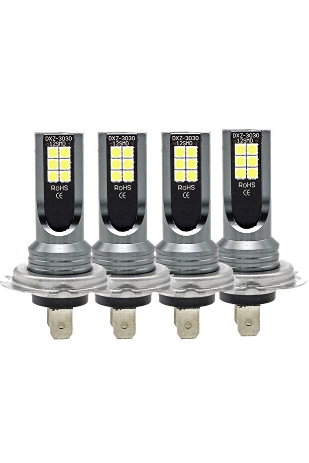 H7 whtie 4pcs 1/2/4PCS H7 Led Headlight Bulb Kit Car Fog Light Bulbs 12V 55W High Power Auto Fog Lam
