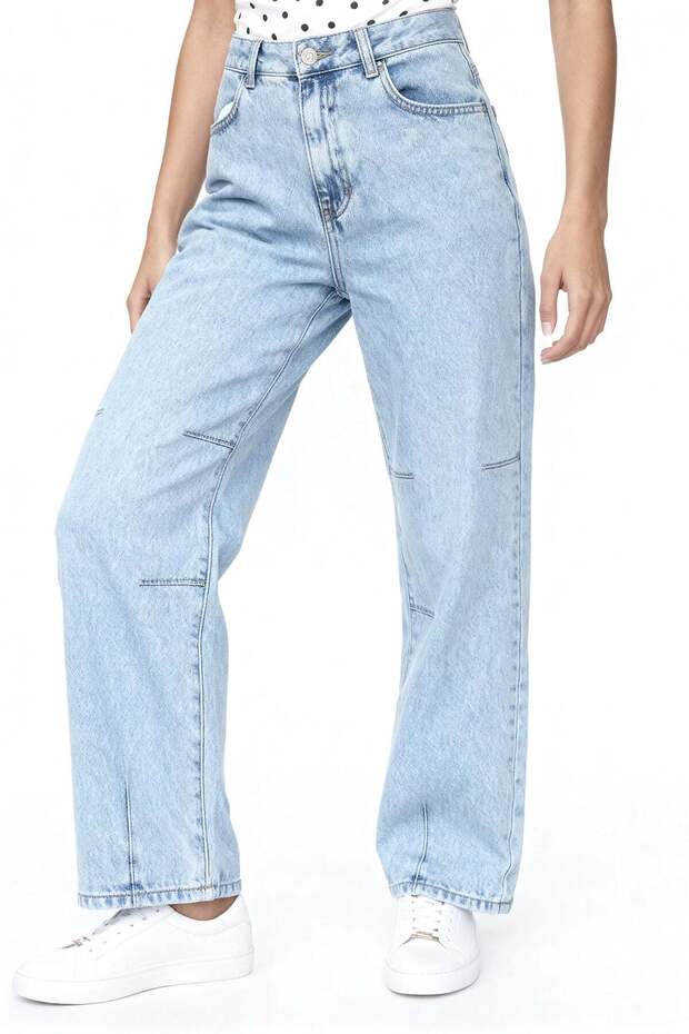 High Waist Loose Fit Jean Pants