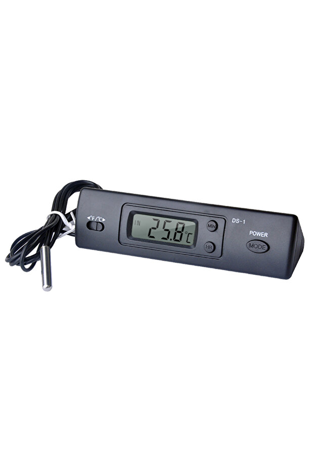 Thermometer Electronic Digital Car Thermometer Indoor Outdoor Multi-Function Thermometer Time Tem...