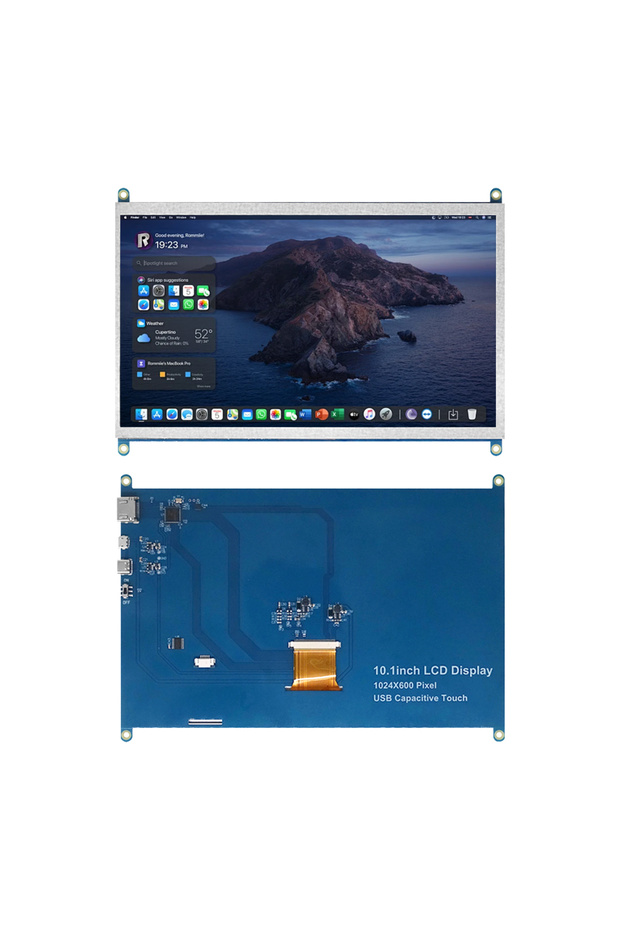 Not touch HZWDONE Raspberry Pi Screen 10.1" Touchscreen 1024x600 HDMI Portable Monitor with Fix Hole