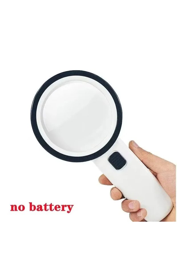 As Show Hand-Held 30X High Magnification Magnifier With 12 LED Lamp Beads Is Suitable For The Elderl