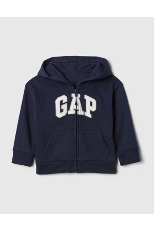 Gap baby boy hooded fleece zipper jacket 6 months - 5 years navy blue