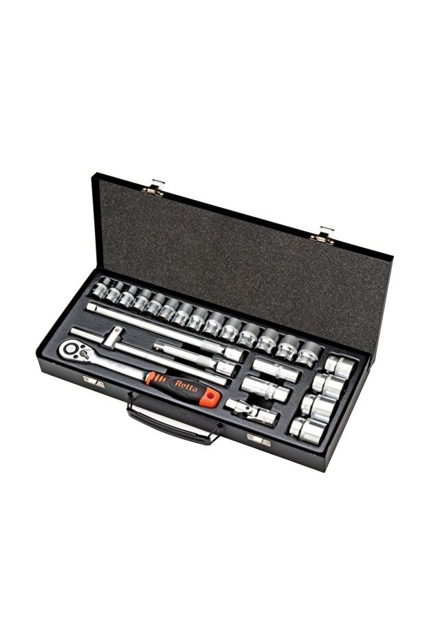 RETTA RLT2502 طقم مقابس ستة زوايا 25 قطعة 1/2