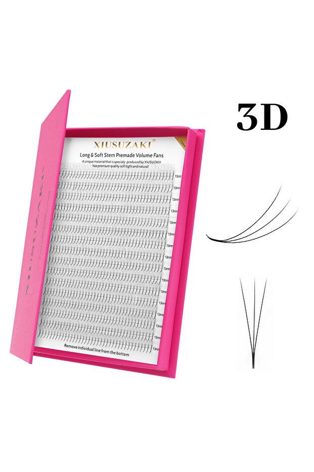 MIX 9-16mm 0.07mm D 3D XIUSUZAKI 16Lines Premade Volume Fans Eyelashes Extension 3D 4D 5D 6D 7D 8D 9