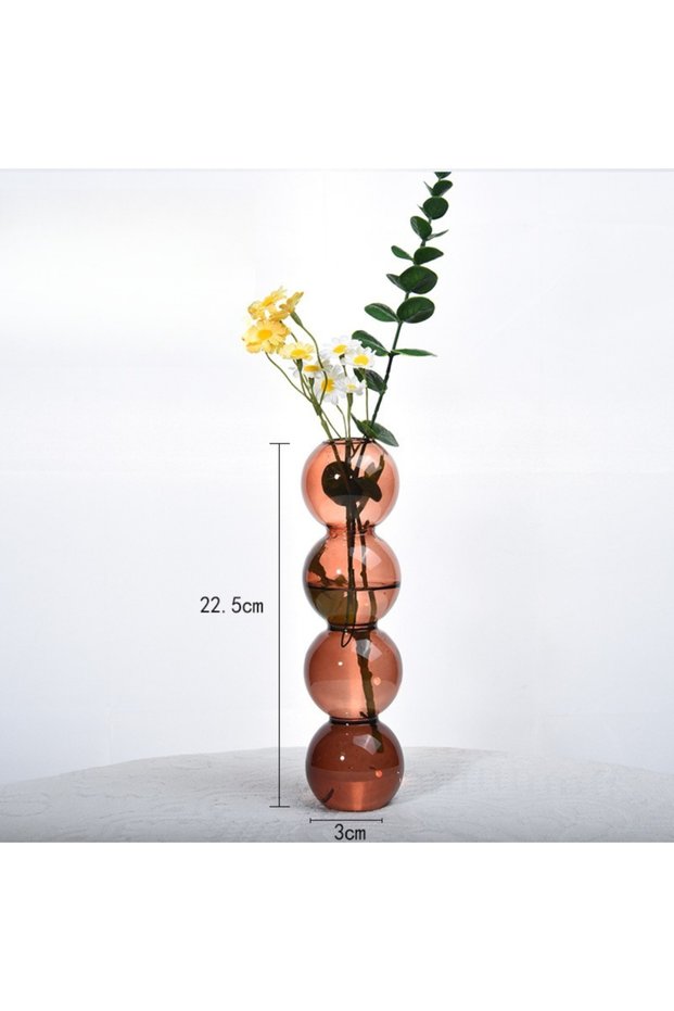 Style E2 Modern Simple Creative Glass Vase Homestay Flower Utensils Decoration Bubble Vase Flower Ar