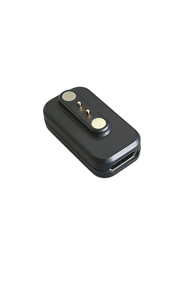 محول شحن مغناطيسي أسود MCP2400 بمنفذ USB-C، رأس نقل بديل لمنفذين 4.0 مم ذكيين W