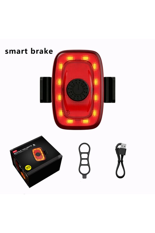 smart brake OFFBONDAGE Smart Brake Bike Tail Light Bicycle Rear Light Waterproof MTB Bike Light Nigh
