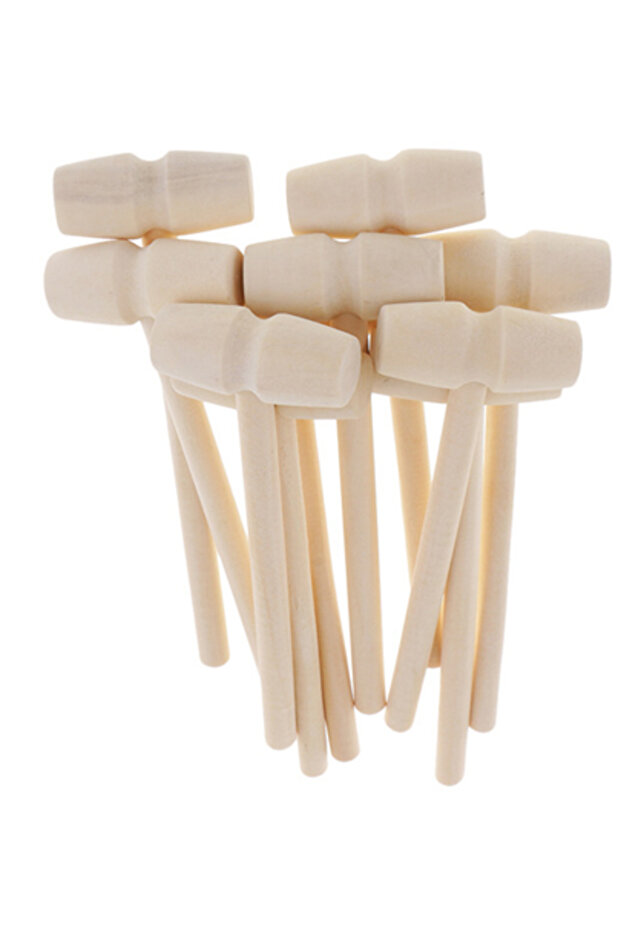 20PCS Type A 20/10/5 Pcs Mini Wooden Hammer Mallet Cake Demold Tool Jewelry Making Crab Lobster Seaf