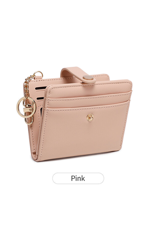 QB392-Pink MIYIN Ultra-thin Women's Wallet RFID Shielded Bi-fold /ID Card Holder Minimali