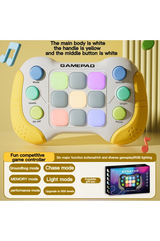 Yellow Early Teaching Children Competitive Whac-a-Mole Game Pressing Toys Thinking Logic Puzzle Quic