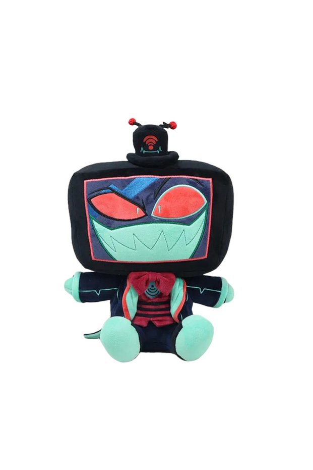 Black Hazbin Hotel Plush Toys Funny Anime-related Merchandise Fan Hobby Collectibles Exquisite Deskt