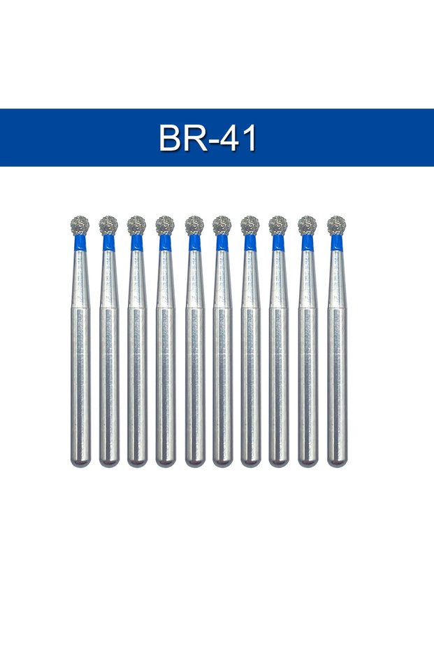 10pcs BR-41 10pcs Tomenty Dental Diamond Bur FG Drills Dia 1.6mm Dental Carbide Ball Strawberries P