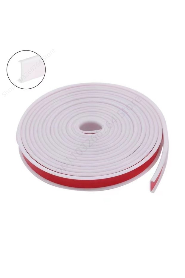 9mm 5M White 5M U-Shape Edge Banding Self Adhesive Flexible Furniture Table Chair Edge Protector Ant