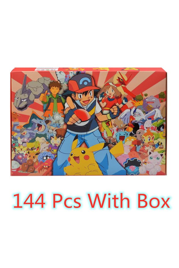 144 Pcs With Box 144 Style Pokemon Figure Toys Anime Pikachu Action Figure Model Ornamental Decorati