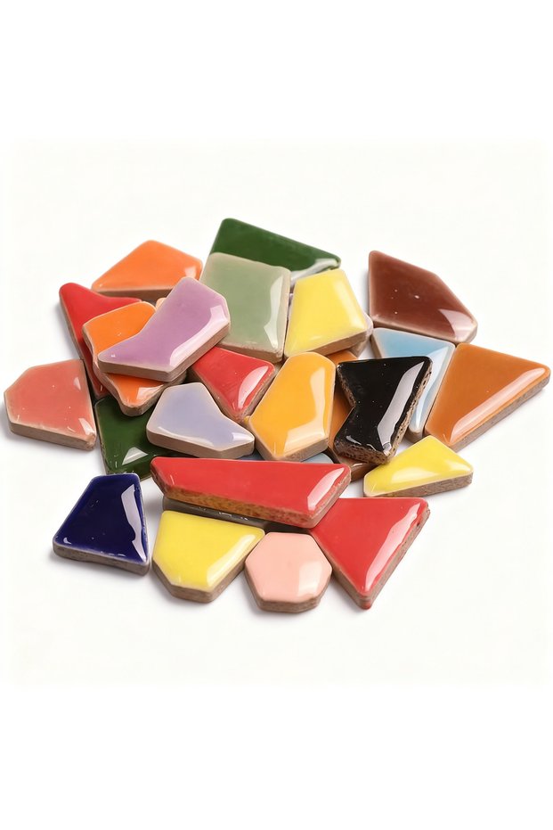 100g Type3 100g Porcelain Mosaic Tiles DIY Craft Ceramic Tile Mosaic Making Materials Hobby Pieces B