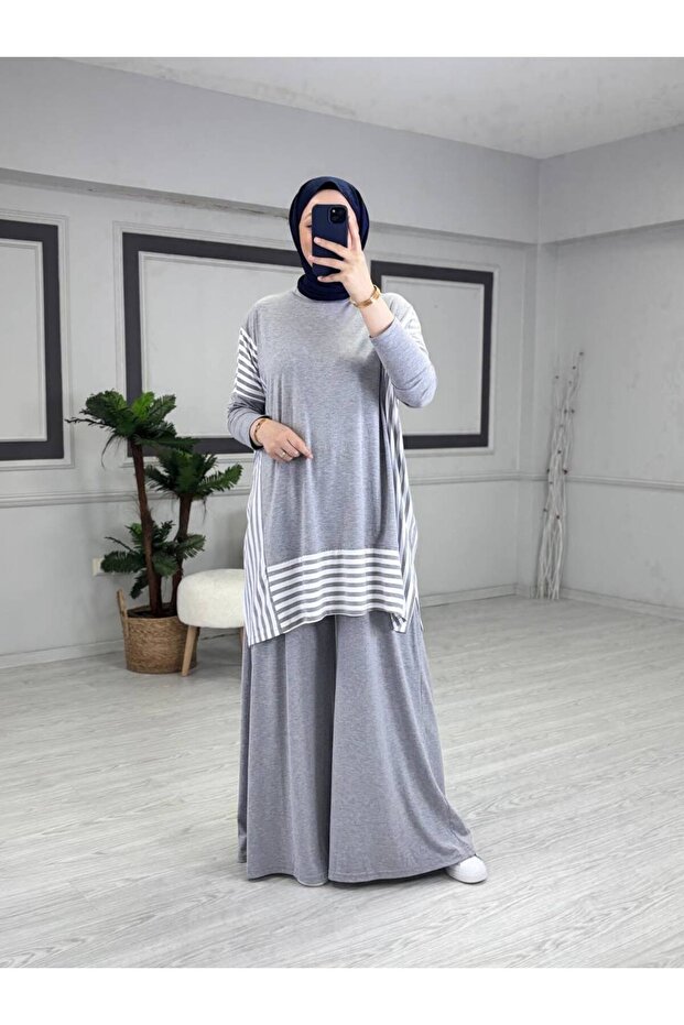 Garni Detailed Combed Cotton Suit