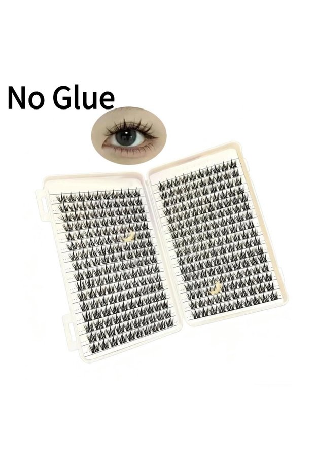 320 clusters 32Rows Large Capacity Glue-free False Eyelashes Natural Wispy Cluster Lashes Extension