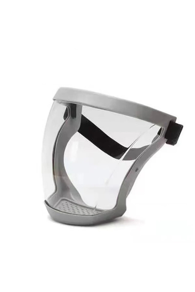 Gray Protective Mask Electric Welding Cutting and Grinding Mask Transparent Face Protection Dust-pro