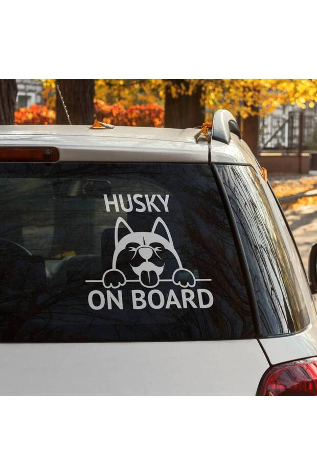 Stickere auto (15cm) - Husky