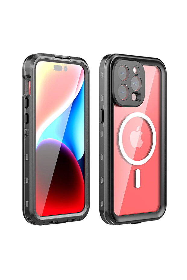 Case for iPhone 15 Pro Max, ShellBox, Protection, black - 4