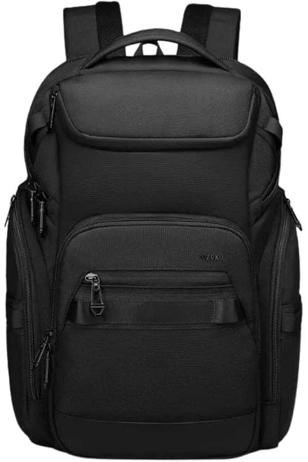 9799 Laptop Backpack, 26L Water-Resistant Oxford Travel Bag with USB Port, Anti-Theft Pocket, Black