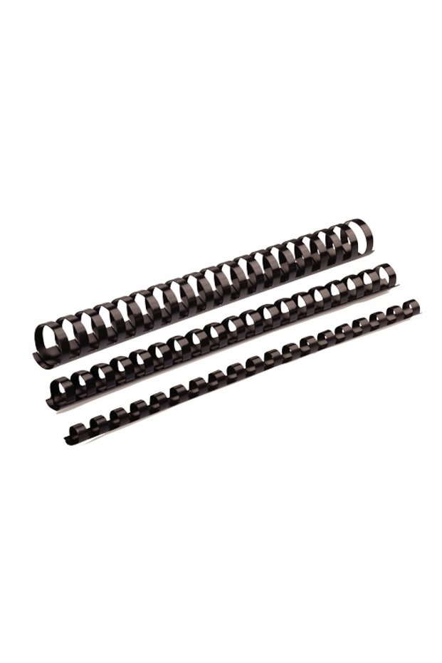 Binding comb 5345307, 6mm, 100 buc, negru