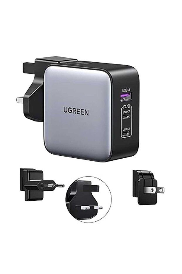 Nexode 65W USB C GaN Charger-3 Ports Wall Charger