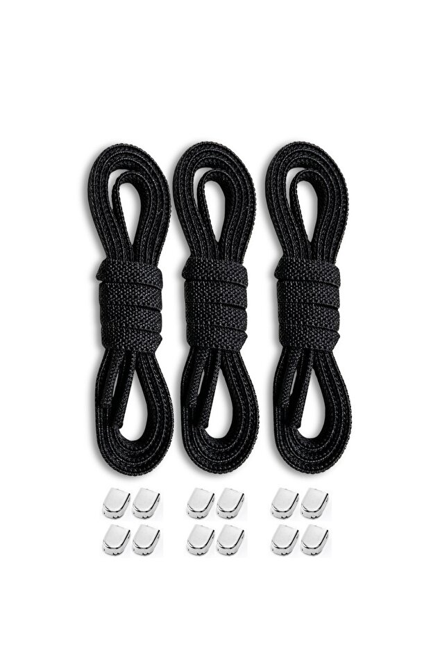 90 cm Metal Clip Elastic Laces | 3 Pairs