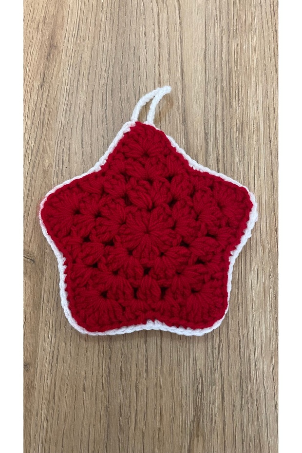Hand Knitted Strap Washcloth Decorative Bath Soft Washcloth Red Handmade Washcloth with Back Strap Baby Washcloth