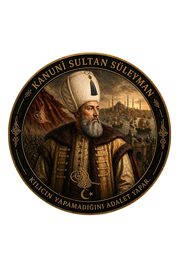 King Suleiman's Edict - "The Sword Cannot Do What Justice Can" Ruler Series Peç 9.5cm
