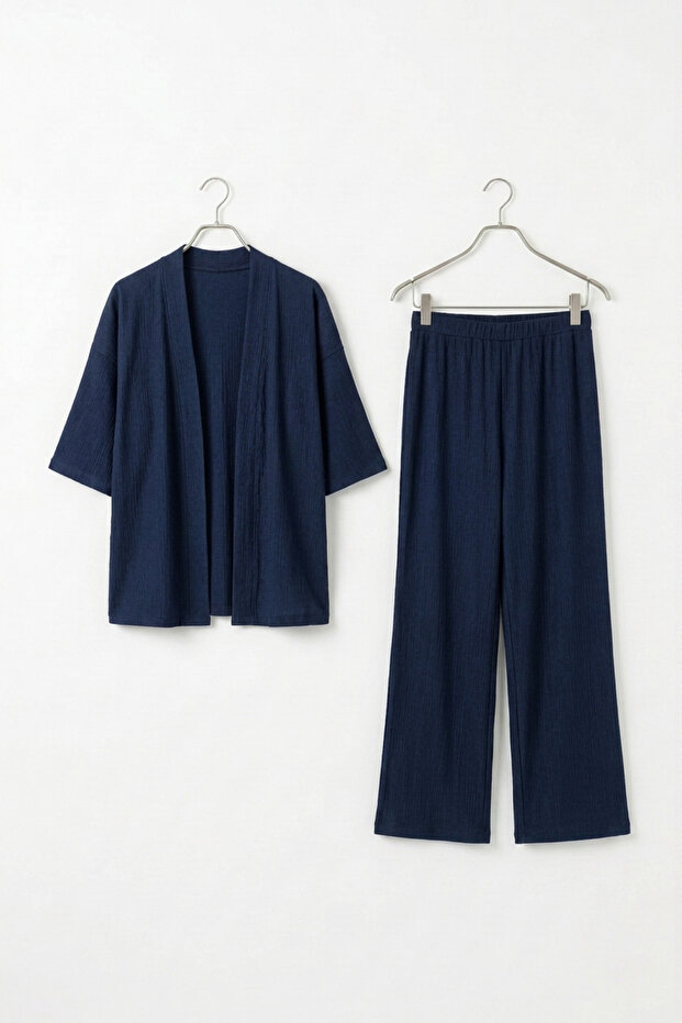 Bürümcük Fabric Trousers Double Set Kimono