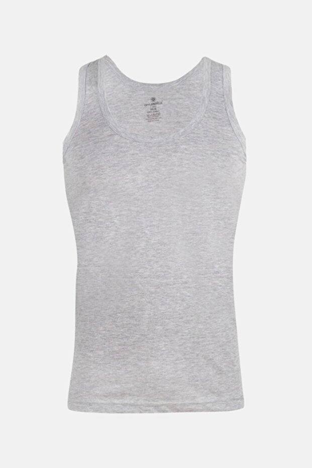 6 Pieces of Large Size Classic Strappy Combed Cotton Men's Undershirts Made from 100% Cotton Yarns.