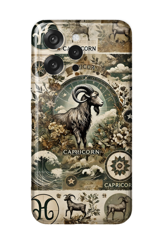 Oppo Reno 15 / 15F Compatible Capricorn Patterned Transparent Phone Case