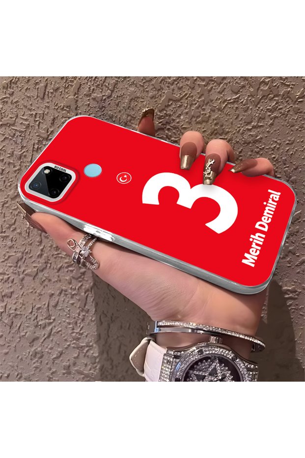 Silicone Edge Hard Back Phone Case Compatible with Realme C21Y Merih Demiral
