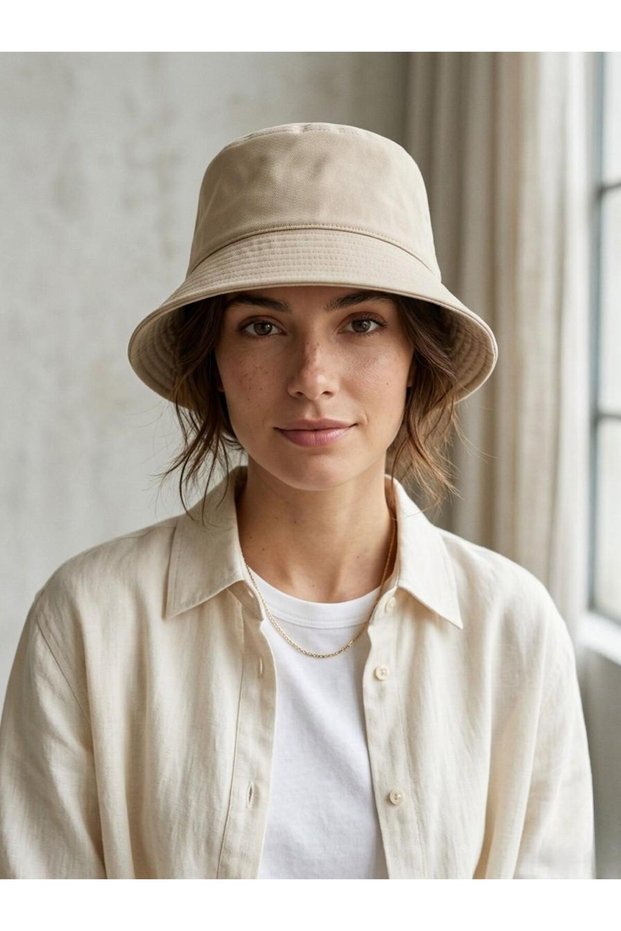 Unisex Navy Blue Bucket Hat | Cotton Fisherman Hat Casual Street Style Summer Hat