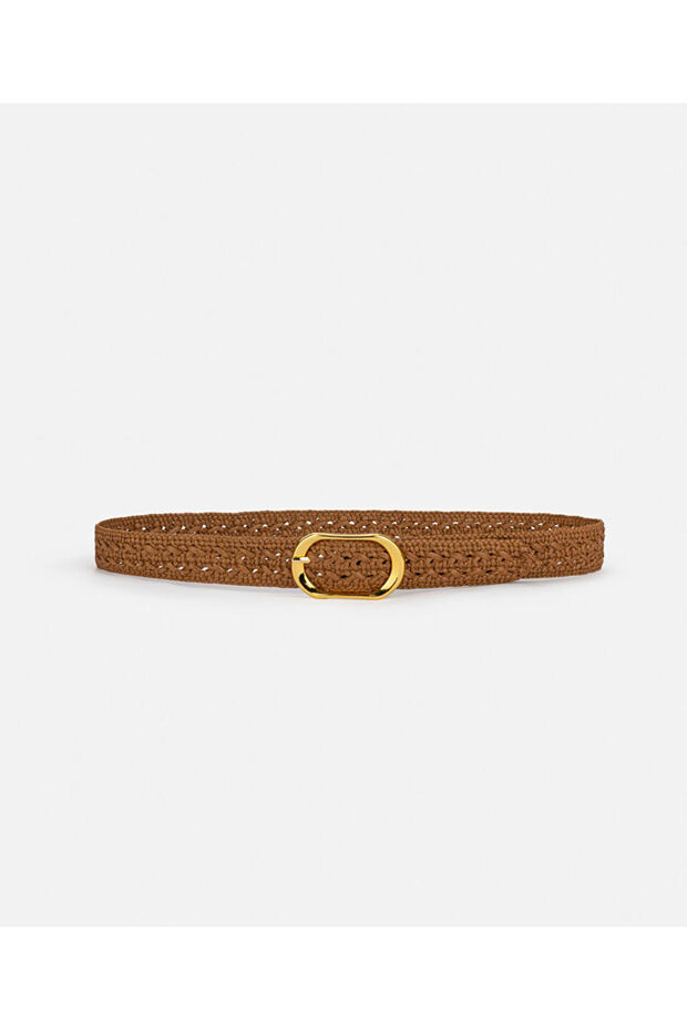 Mesh Belt with Metal Buckle