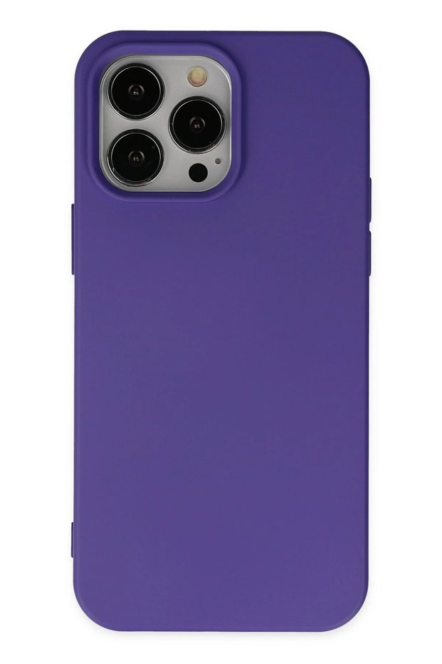 Ilkeshop New iPhone 14 Pro Max Case Nano Velvet Silicone (192211) - Purple