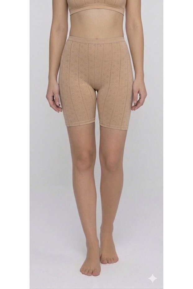 12 Pieces of Plus Size Women's Jacquard (Transfered) Above-Knee Short Leggings 90% Cotton 10% Elastane