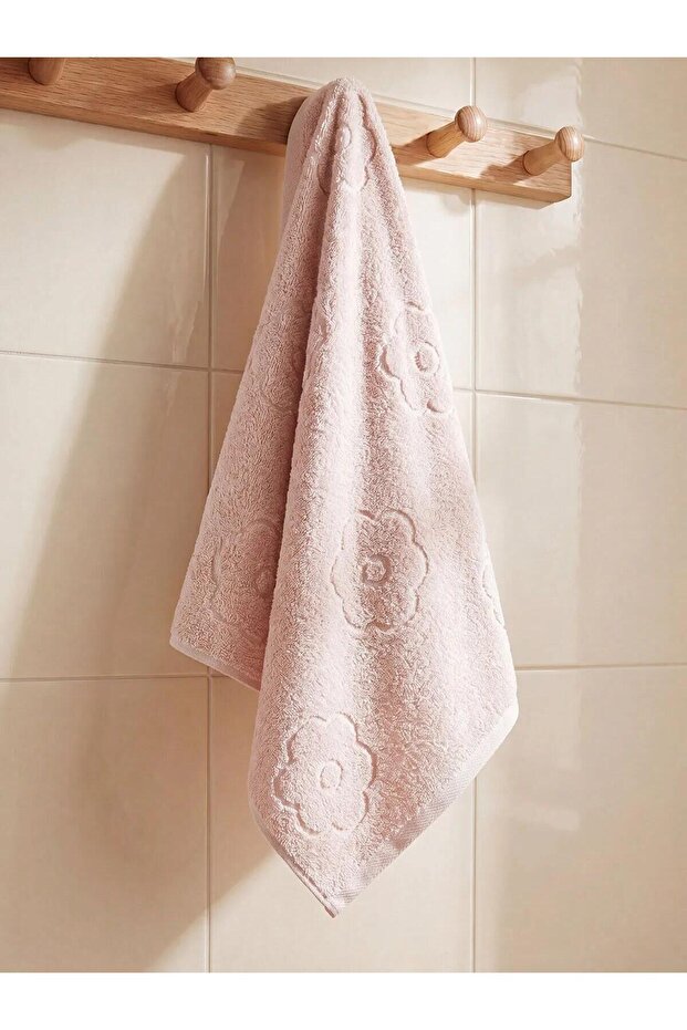 Floral Embroidered Cotton Face Towel 50X80 cm (S6)