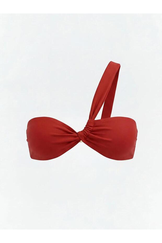 Women's One-Shoulder Bikini Top with Removable Pads (S6)