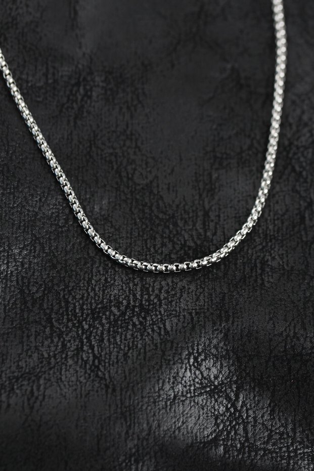 316L Steel Venetian Chain Model Silver Color Men's Necklace - Ebj260509W42125