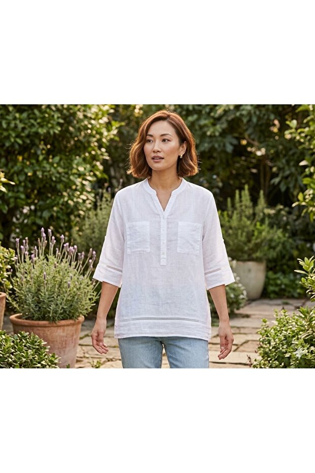 Muslin Bluz with Pocket Detail