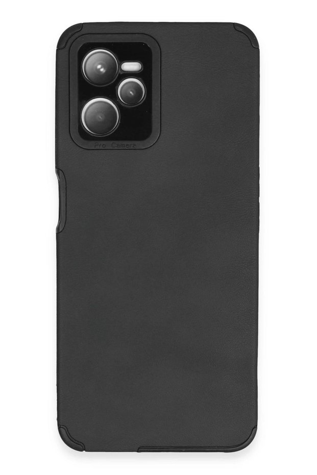 Ilkeshop New Realme C35 Case Loop Leather Silicone (111320) - Black
