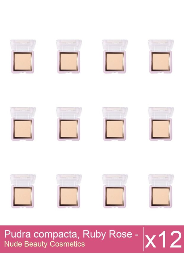 Set 12x Pudra compacta, Ruby Rose - PC10