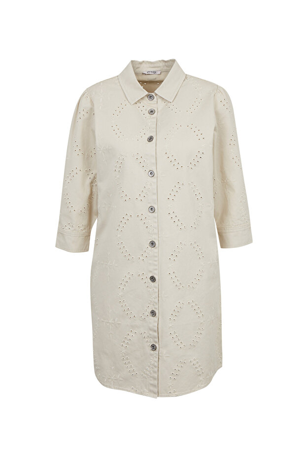 Rochie de blugi bej de damă - 5
