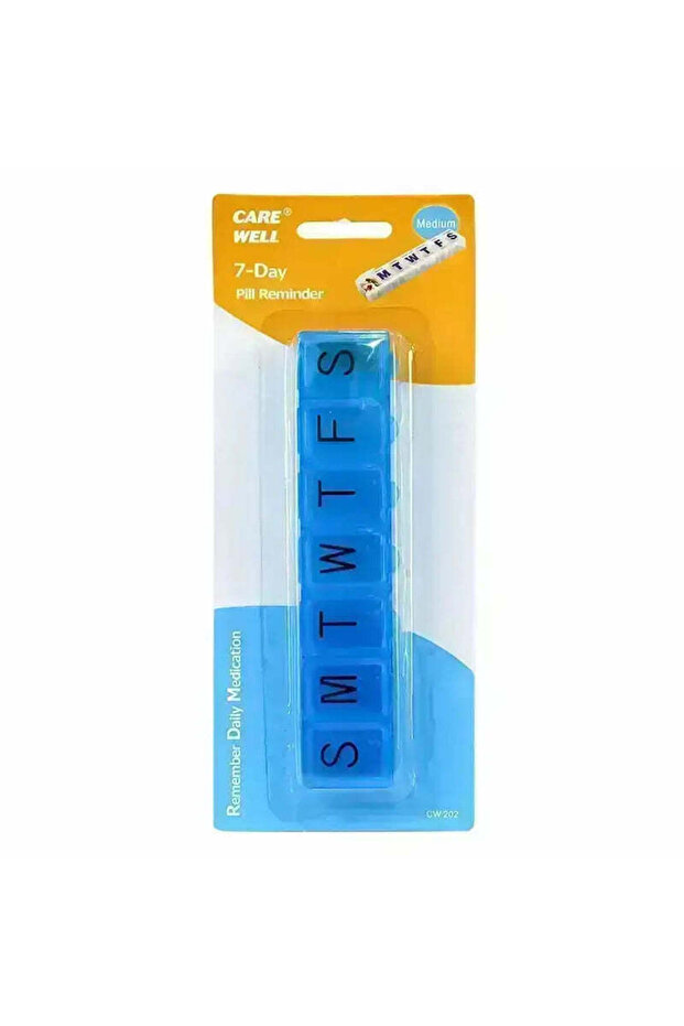 Care Well 7 Day Pill Reminder Box Medium CW 202