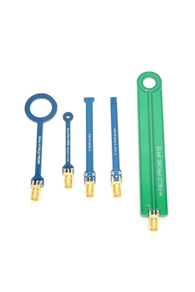 as shows 5Pcs Magnetic Field Probe EMC EMI Near‑Field Conduction Test Antenna Set 9KHz‑3GHz